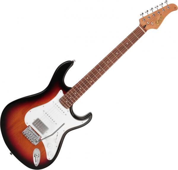 Guitare électrique solid body Cort G260CS - 3 tone sunburst
