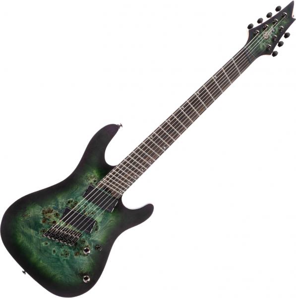 Guitare électrique multi-scale Cort KX507 Multi Scale - Star dust green