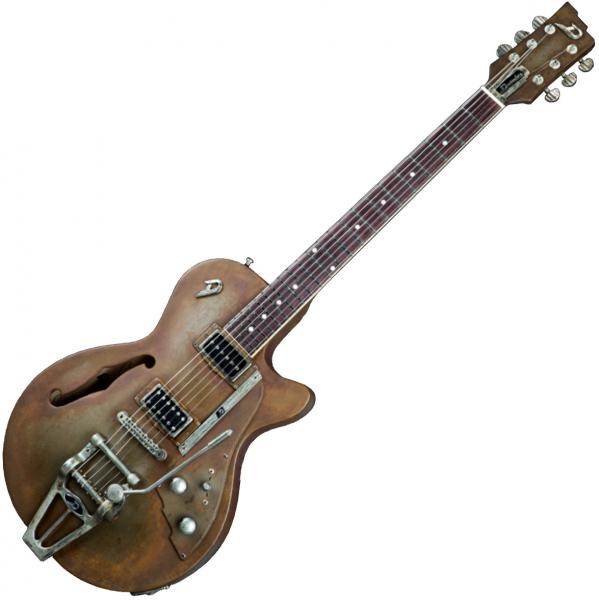 Guitare électrique 1/2 caisse Duesenberg Custom Shop Starplayer TV - Rusty steel