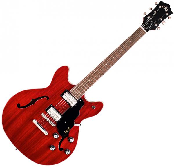 Guitare électrique 1/2 caisse Guild Starfire I DC Newark ST - Cherry red
