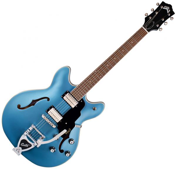 Guitare électrique 1/2 caisse Guild Starfire I DC Newark ST - Pelham blue