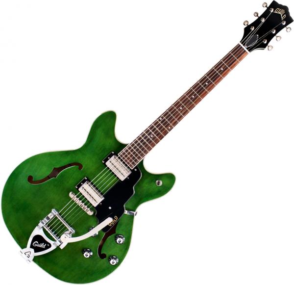 Guitare électrique 1/2 caisse Guild Starfire I DC Newark ST - Emerald green
