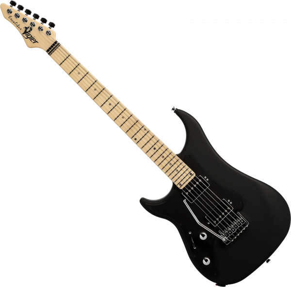 Guitare électrique solid body Vigier                         Excalibur Indus LH (HH, Trem, MN) - textured black