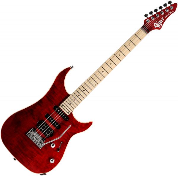 Guitare électrique solid body Vigier                         Excalibur Ultra Blues (HSS, Trem, MN) - Ruby