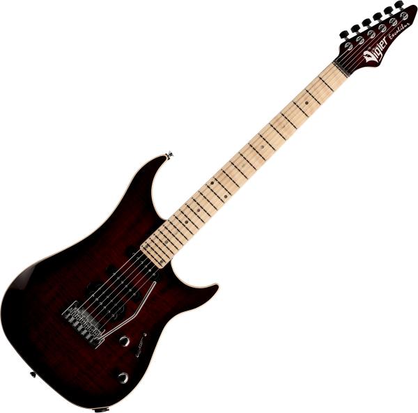 Guitare électrique solid body Vigier                         Excalibur Ultra Blues (HSS, Trem, MN) - Deep burgundy