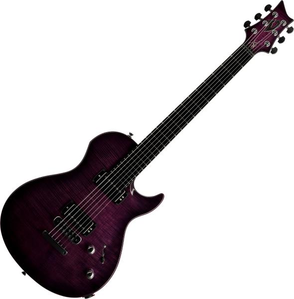 Guitare électrique solid body Vigier                         G.V. Wood - Purple fade