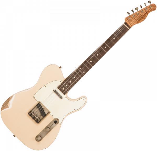 Guitare électrique solid body Xotic California Classic XTC-1 Ash #2105 - Heavy aging aged white
