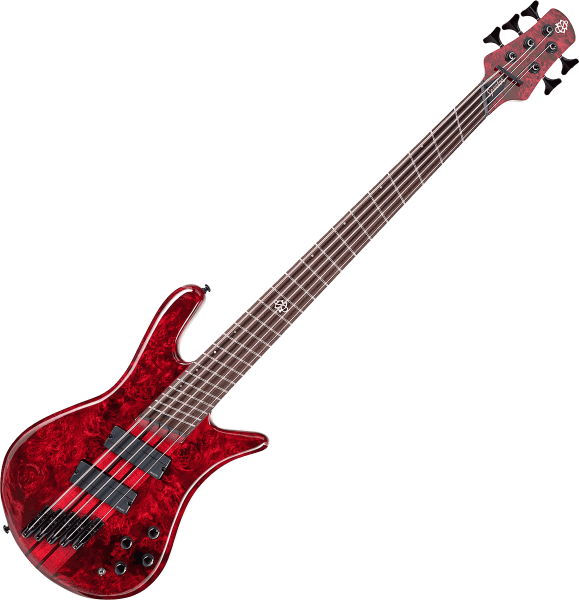 Basse électrique solid body Spector                        Ns Dimension 5 Fishman - Inferno red gloss