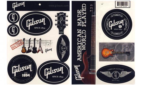 Autocollant & stickers Gibson Merchandising (Autocollants) - Gibson Sticker Sheet