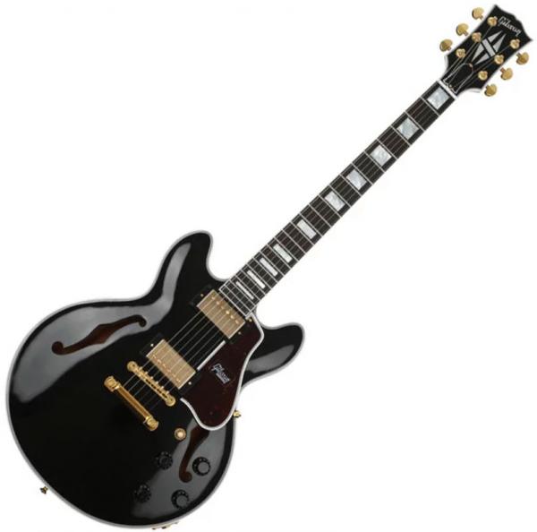 Guitare électrique 1/2 caisse Gibson Custom Shop ES-356 - Ebony
