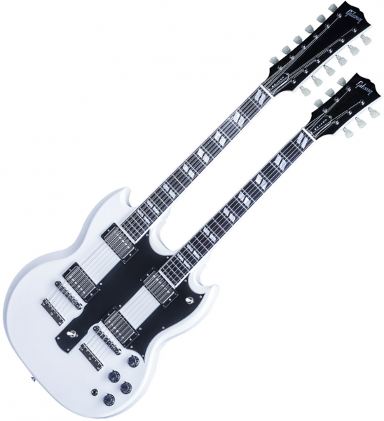 Guitare électrique double manche Gibson Custom Shop EDS-1275 Doubleneck - Alpine white