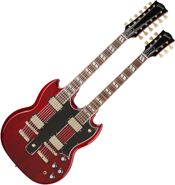 Guitare électrique double manche Gibson Custom Shop EDS-1275 Doubleneck - Cherry red