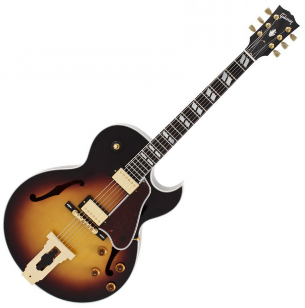 Guitare électrique 3/4 caisse & jazz Gibson Custom Shop L-4 CES Mahogany - Vintage sunburst