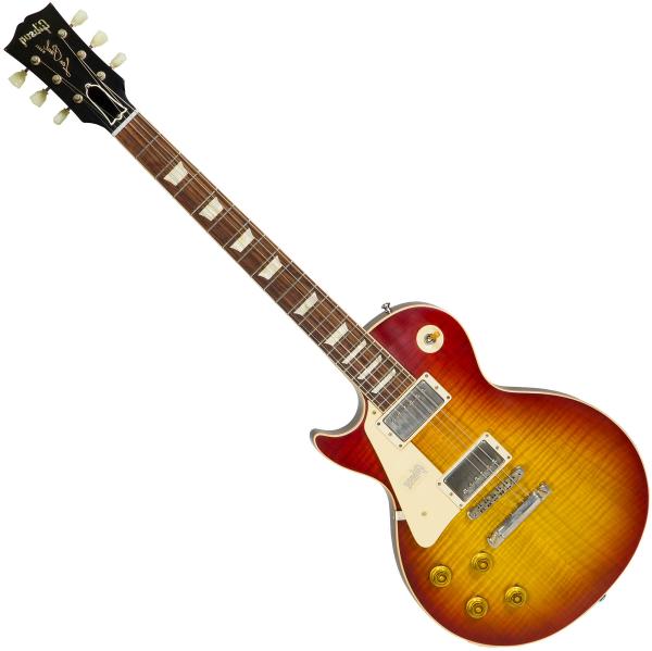 Guitare électrique solid body Gibson Custom Shop 1958 Les Paul Standard Reissue LH - Vos washed cherry sunburst