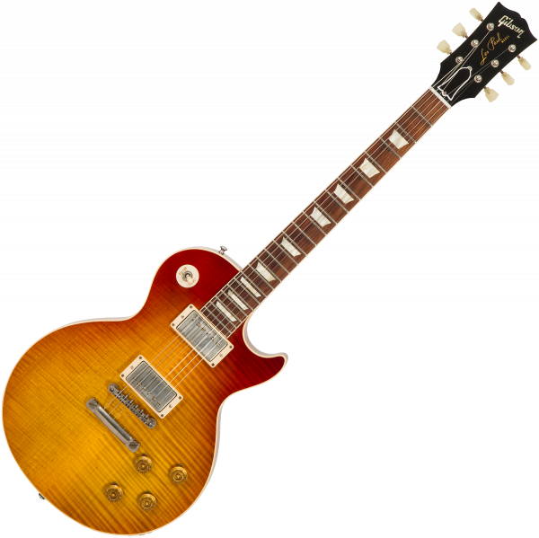 Guitare électrique solid body Gibson Custom Shop Les Paul Standard 1959 HPT #93133 - Amber burst