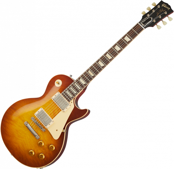 Guitare électrique solid body Gibson Custom Shop Standard Historic 1959 Les Paul Standard Reissue - Gloss iced tea burst