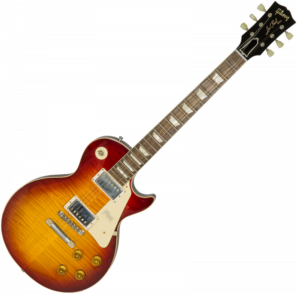 Guitare électrique solid body Gibson Custom Shop M2M 1958 Les Paul Standard #89889 - Aged vintage cherry burst