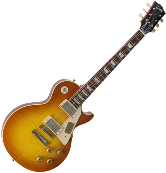 Guitare électrique solid body Gibson Custom Shop M2M Les Paul Standard 1959 Reissue #942988 - Aged Iced Tea