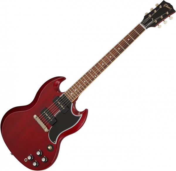 Guitare électrique solid body Gibson Custom Shop 1963 SG Special Reissue 2020 - Vos cherry red