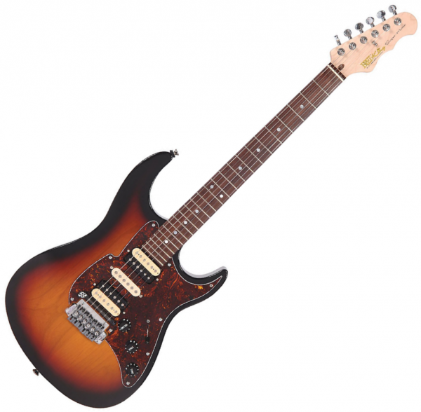 Guitare électrique solid body Fret king Super-Matic HSH Rosewood Fretboard - Original Classic Burst - Sunburst