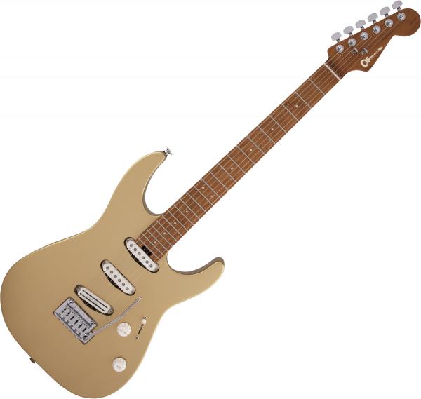 Guitare électrique solid body Charvel Pro-Mod DK22 SSS 2PT CM - Pharaohs gold
