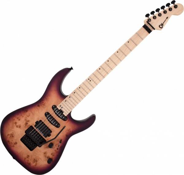 Guitare électrique solid body Charvel Pro-Mod DK24 HSS FR M Poplar - Purple sunset