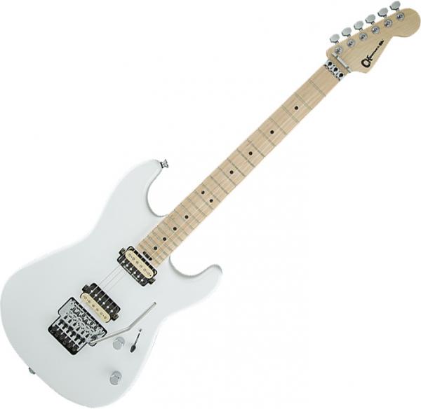 Guitare électrique solid body Charvel Pro-Mod San Dimas Style 1 (HH, FR, MN) - Snow white