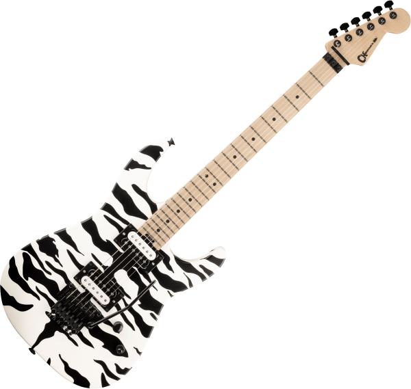 Guitare électrique solid body Charvel Satchel Pro-Mod DK22 HH FR M - Satin white bengal
