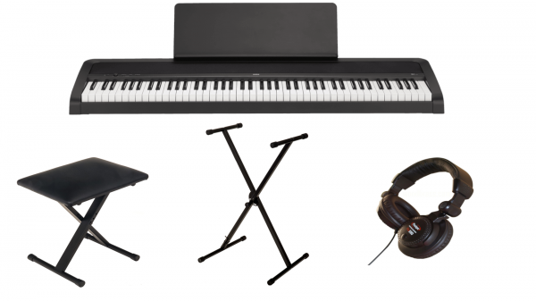 Pack clavier Korg B2 black + Casque + Stand + Banquette